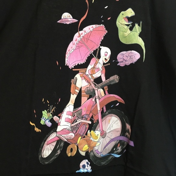 WeLoveFine Marvel Gwenpool Cotton Shirt Comics XL Extra Large Fandom - Picture 6 of 8